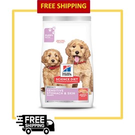Hill's Science Diet Sensitive Stomach & Skin, Puppy, Salmon & Brown Rice, 4 lbs