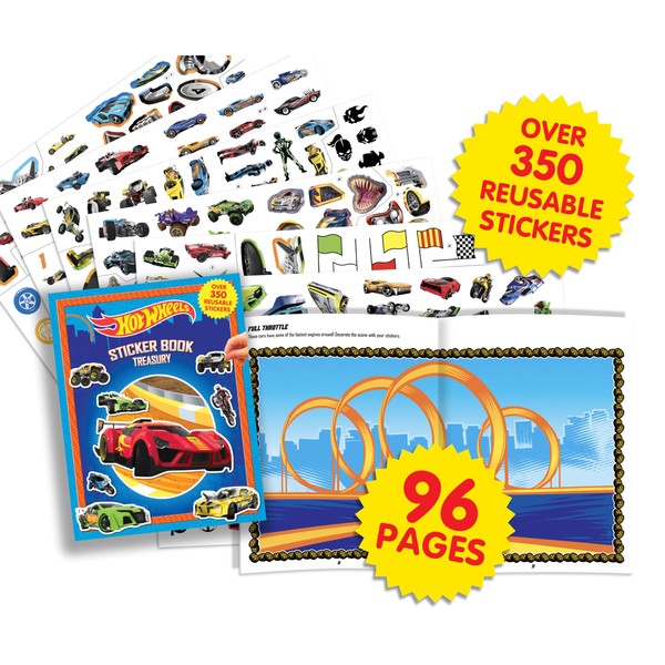 Phidal Hot Wheels Sticker Book Treasury - Activity Books for