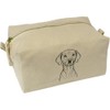 'Vizsla Dog' Canvas Wash Bag/Makeup Case (CS00040769)