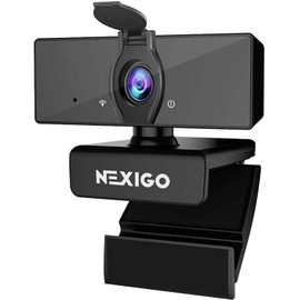 NexiGo N660 1080P Business Webcam with Dual Microphone & Privacy Cover, USB FHD Web Computer Camera, Plug and Play, for Zoom/Skype/Teams Online Teaching, Laptop MAC PC Desktop (Renewed)