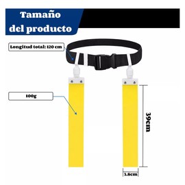 Kopira 3 Piezas Banderas Cintas Cinturon, Banderas y Cinturón Ajustable con Broche, Banderas Conjunto de Cinturón de Fútbol para Jóvenes, Adultos