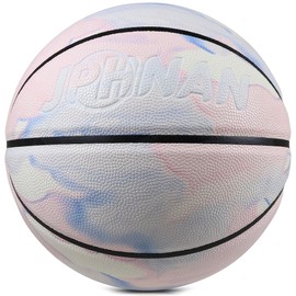 JPHNAN Basketball #5 Outdoor Faux Leather Basketball Ball #5 PU Leather Pink Color Indoor Outdoor Girls Practice Ball Interactive Play Game