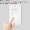 Greencycle Single Pole Rocker Light Switch,Paddle Light Switch 15 Amp,Sp