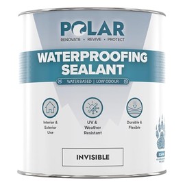 Polar Waterproofing Sealant - 33 Fl Oz - Clear Invisible Finish - Outdoor Waterproof Coating for Interior & Exterior Wood, Brick, Stone Surfaces, Concrete Tile & Grout - One Coat Waterproof Protection