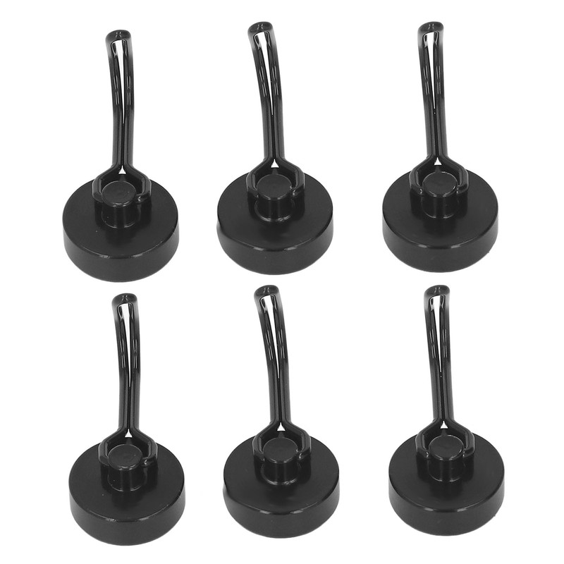 6Pcs Magnetic Hook 180° Rotation 0‑8kg Strong Neodymium Magnet for