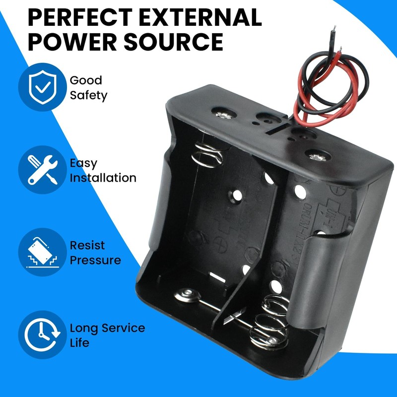 SDTC Tech 2-Pack 2 Slot D Cell Battery Holder 3V