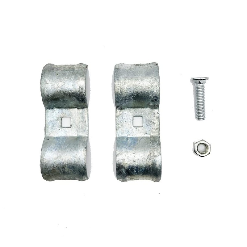 1-3/8" Chain Link Fence Panel Clamps, Galvanized Fence Dog Kennel