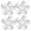 Healvian 20pcs Matte White Plastic Caps for Essential Oil Bottles