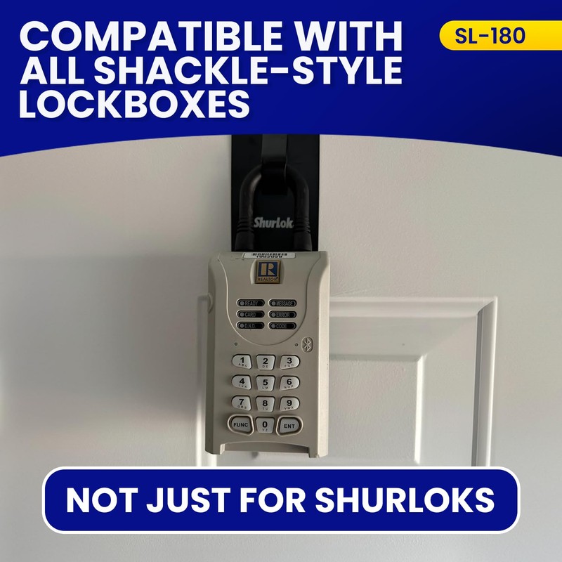 ShurLok SL-180 Lockbox Over The Door, Black Medium