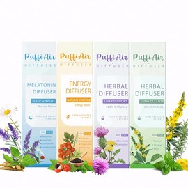 PuffiAir pure herbal for body detoxification and tongue air freshing,herbal support pen relaxation diffusion stick Solution:_4-falvor combination