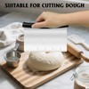 Premium Stainless Steel Dough Scraper & Bench Scraper - Multi-Purpose