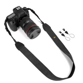 Cluoling Camera Shoulder Neck Strap with Connection Adapter, Adjustable Length Camera Strap, Stylish SLR Neck Strap (Gray), gray