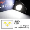 iJDMTOY White 18-SMD Full LED Under Mirror Puddle Lights Compatible