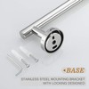 USHOWER Polished Chrome Bathroom Accessories Set, 24-Inch Towel Bar Set