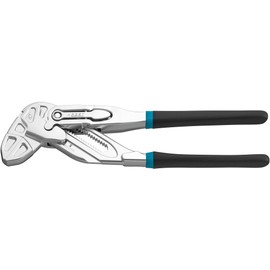 HAZET Pliers Wrench 762-18, Length 180 mm, Fine Locking Spacing, 19 Positions, Quick Adjustment, Chrome-Plated and Corrosion-Resistant Pliers Legs, Ergonomic Handles