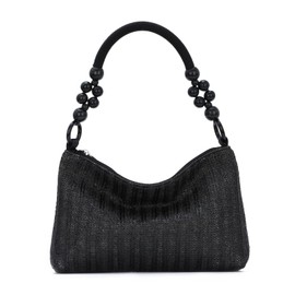 EVEOUT Straw Tote Bag Women Summer Boho Underarm Bag Chic Raffia Woven Shoulder Bag for Wedding Party Beach Holiday