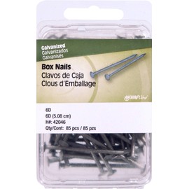 The Hillman Group 42046 Galvanized Box Nails 6D, 85-Pack