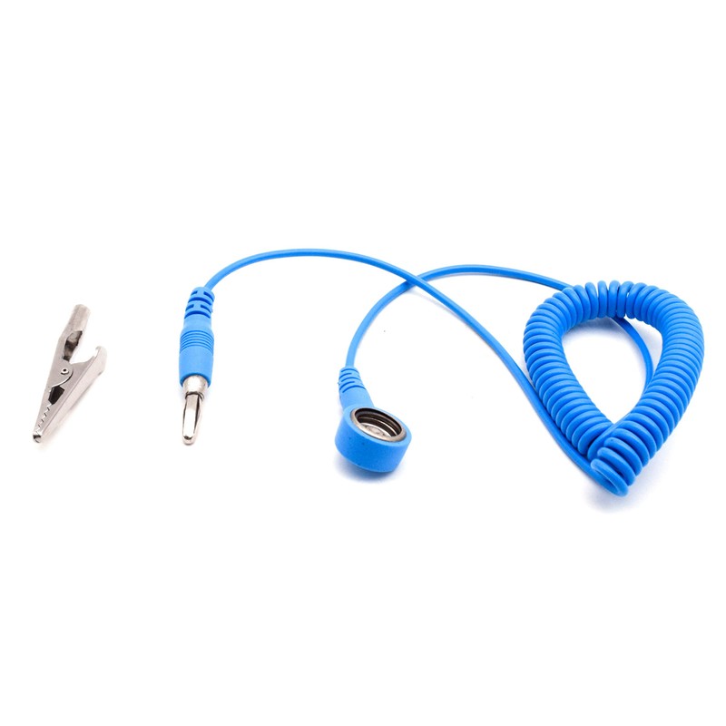 QUADRIOS GmbH ESD Protection Spiral Cable Earth Cable 10 mm