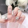 Chisafly Nail Stone, Large Nail Parts, Crystal, Gems, Glitter, 3D,
