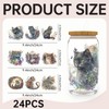 24PCS UV DTF Cup Wrap Stickers, Dreamy Cats Rub on