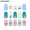Alexnailart Nail Stamping Plate Creative Cartoon Animal Theme Image Design