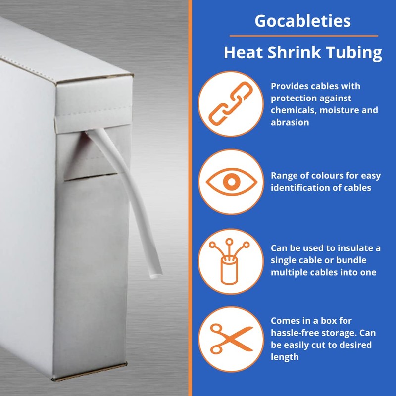 Premium Clear Heat Shrink Tubing Mini Reel, 3.2mm x 11m,