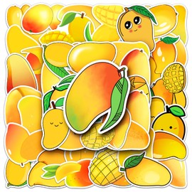 Mangoes Stickers 50 Pack Laptop Stickers,Vinyl Waterproof Stickers for Water Bottles Skateboard Scrapbook Bike Computer,Phone,-Graffiti Stickers Pack for Teens Girls Kids Adults(Mangoes)