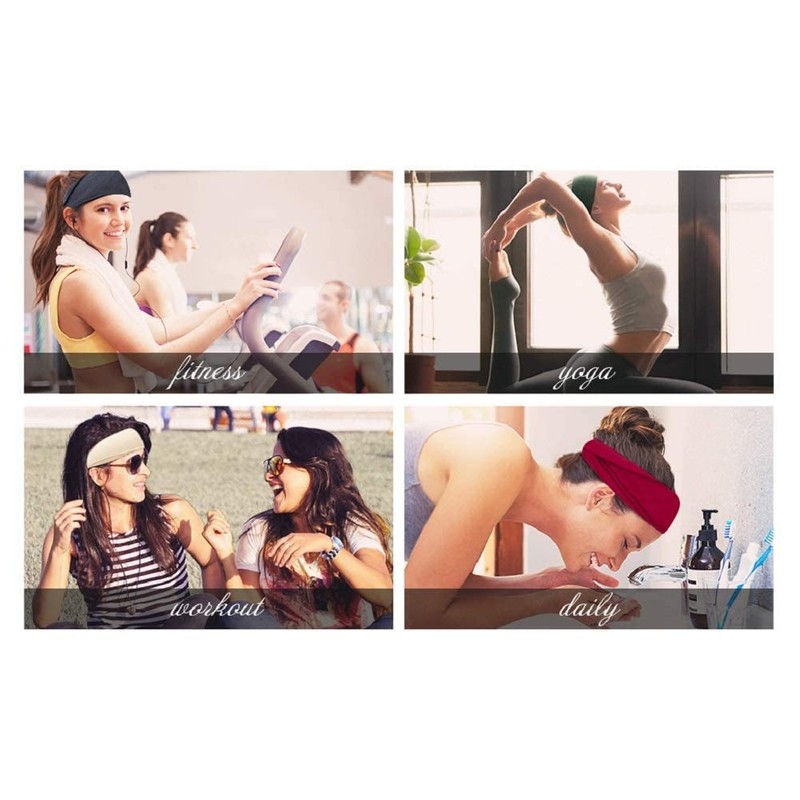 ETHEL Non Slip Headbands for Fashion Workout Yoga Sports Exercise