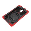Tablet Case Silicone Hard PC Precise Cutouts Adjustable Strap Rotating