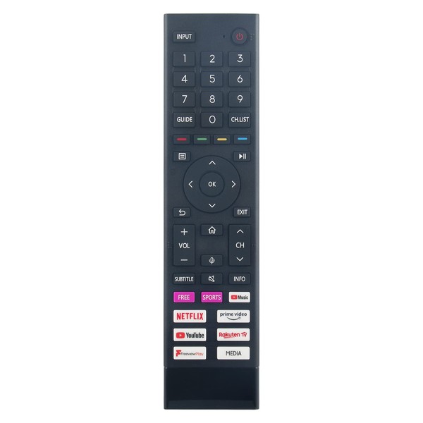 VINABTY ERF3A80 Remote Control Replace for Hisense 50A6BGTUK (50 Inch)