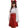 KALAOK Shrine Maiden Costume, Short, Japanese Style, White and Red,