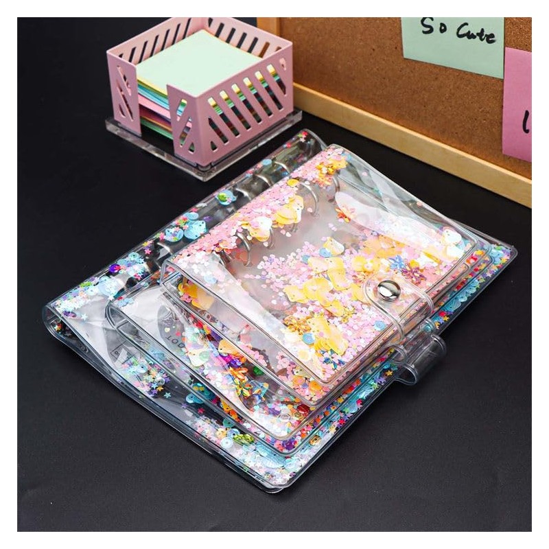 Luksnoc Clear Seal Pad, Girls, Removable, A5/A6/A7, Seal Binder, 6