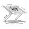 SamfuLoge Adjustable Laptop Stand with Cooling Fan, Aluminium Alloy Multi-Angle