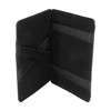 Genuine Leather Unisex Slim Magic Slim Bifold Minimalist Black Fashion
