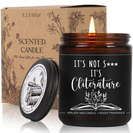 Reading Candle, Dark Romance Decor, Bookish Gift, Funny Literature Candle Gifts for Book Lovers, Funny Reading Birthday Gifts for Book Lovers, Women, Men, Mom, Readers, Librarian, Bookworm