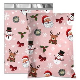 2-Day Shipping 5-Day Delivery 10x13 Inch Light Pink Christmas Poly Mailers 100 Pcs 2.5mil Thick Waterproof Holiday Shipping BagColor: Chocolate, Size: 10x13 lnch 500pcs