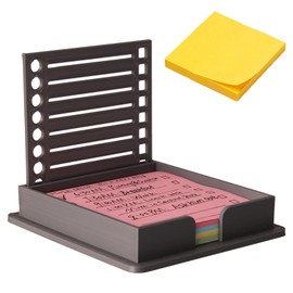 Sticky Note Stencil,Post It Stencil,2025 New Sticky Note Holder with for 3x3” Notes, Ideal for to-Do Lists, Office, and School Use (Black-1PCS)
