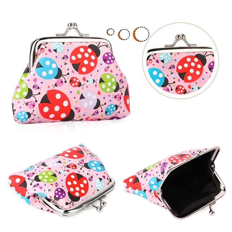 Oyachic 4 pieces coin purses small coin bag purse small