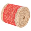 5Pcs Burlap Ribbon Lace Linen Roll Jute Belt DIY Hand