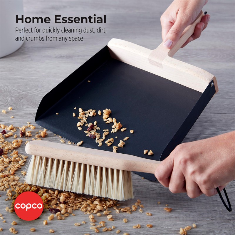 Copco Hand Cleaning Brush with Pan, Beechwood