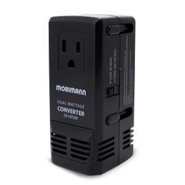 Dual Wattage International Travel Voltage Converter Step Down 220V to 110V Voltage Power Converter for Curling Irons, Steam Iron Hair Dryer from US to Europe Australia UK Malta Over 150 Countries