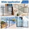 [Patent]Muzata 1Pack 36"x2"x2" Black Glass Railing Post for Level or