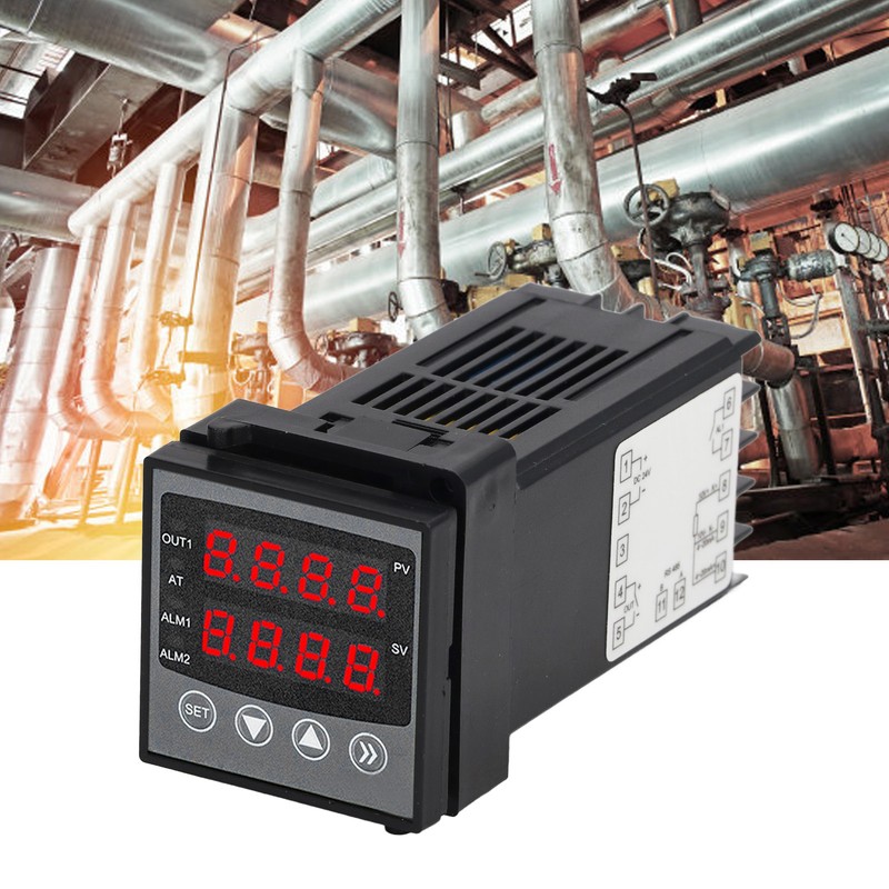 PID Temperature Controller Dual Digital Display Screen Temperature Control Meter