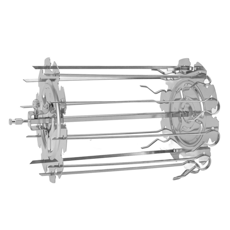 Rotisserie Skewer Set Stainless Steel Rotisserie Kabob Rods Grill for