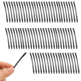 100 Pcs Large Matte Bobby Pins for Thick Hair 8.5cm Long Non Slip Hair Clips Black Flat Hairpins Strong Hold Hair Styling Accessories for Women Girls