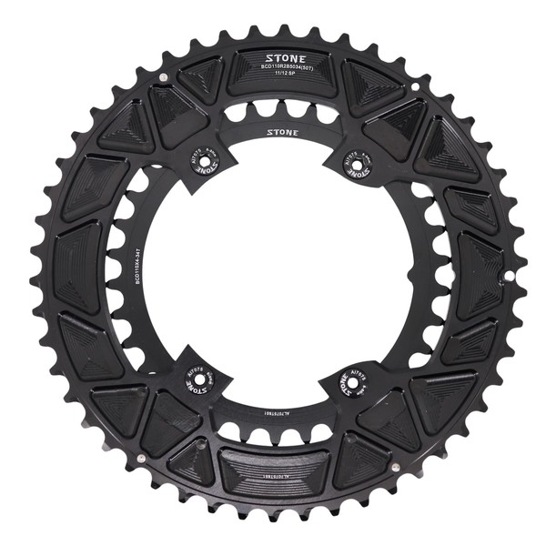 Stone 110bcd Double Circle Chainring for Shimano 105 R7100 UT