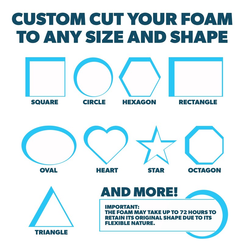 Foamma Custom Cut-to-Size Foam - High & Medium Density Custom