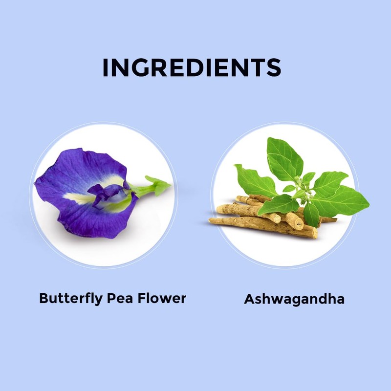BLUE TEA - Blue Flower Ashwagandha Tea Bags - 30