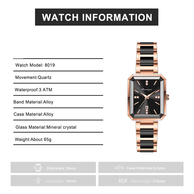 BESTKANG Classic Simplicity Rectangle Women Watches Elegant Ladies Dress Watches