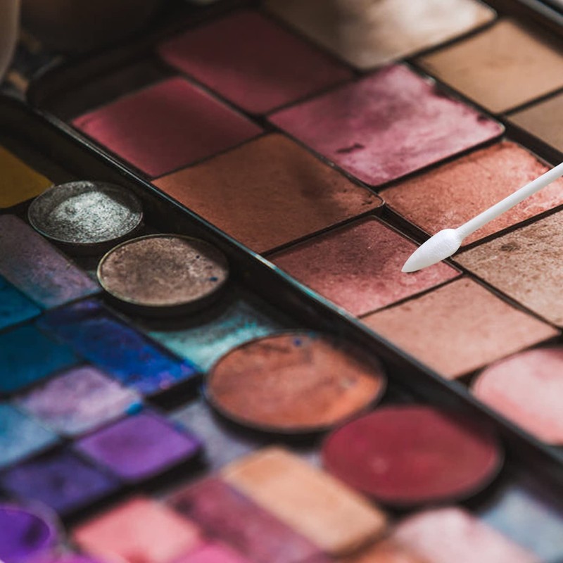 1000 Pieces Precision Tips,Double Pointed Cotton Swabs with Paper Stick